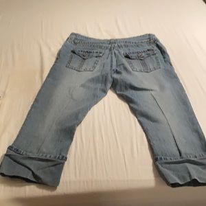 Angels brand stretch denim capris